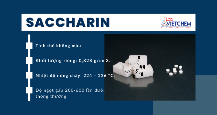 Tính chất đặc trưng của natri saccharin