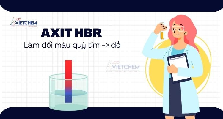 HBr làm quỳ tím chuyển sang màu đỏ