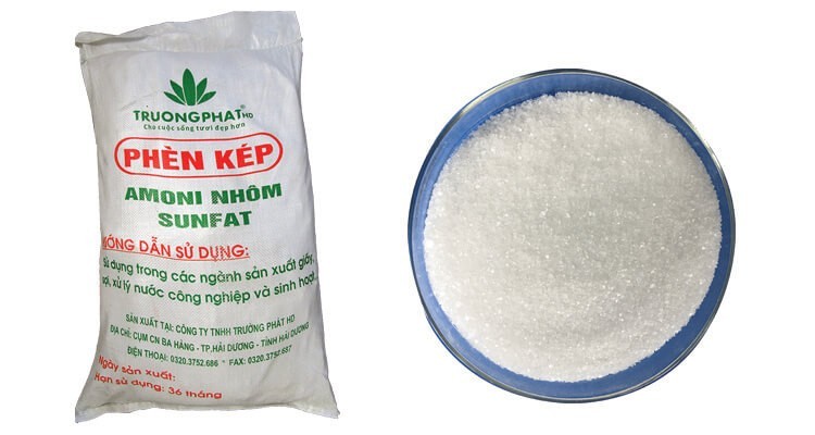 Hình ảnh phèn chua đôi đóng gói dạng bột
