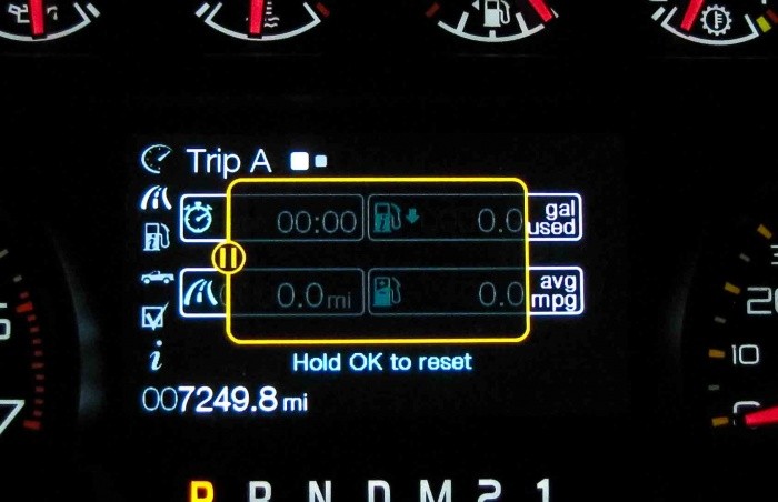 Chuyến đi km có thể được thiết lập lại