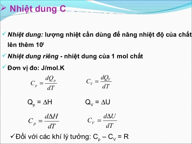 Nhiệt dung riêng