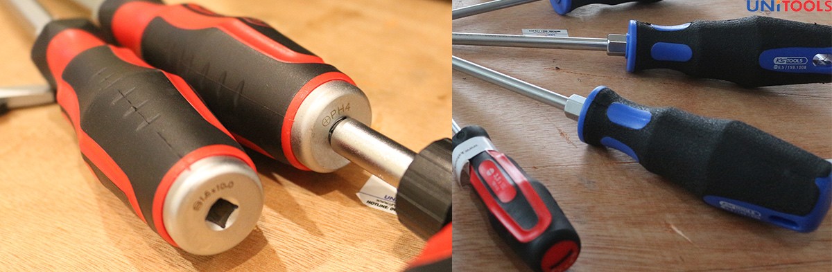 Dùng tuốc nơ vít tác dụng lực vào vít