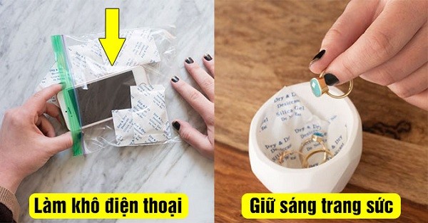 Có thể dùng silicagel để làm khô điện thoại
