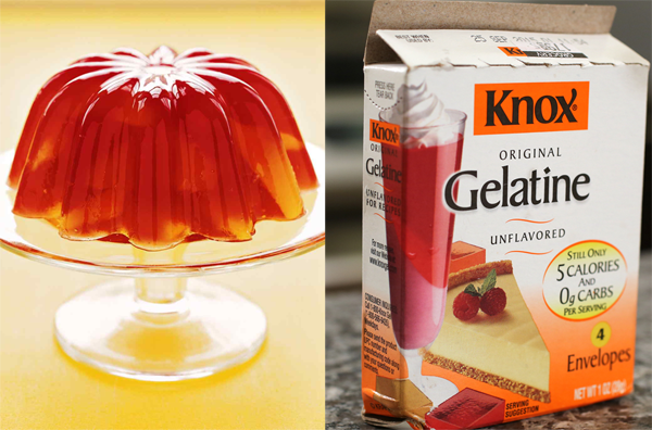 Thành phẩm làm từ bột Gelatin có hình dáng giống cây kem