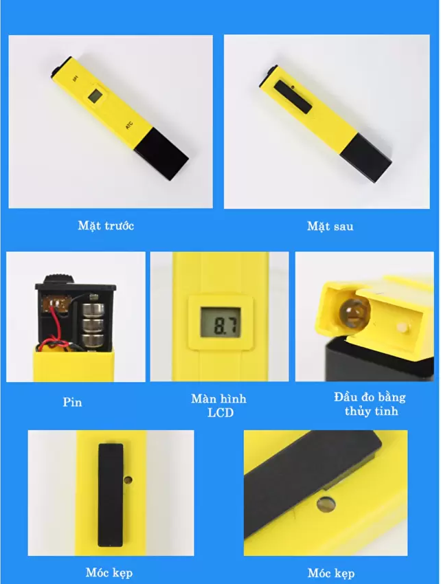 Cấu tạo của máy đo pH nước