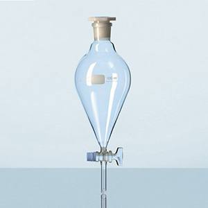       Phễu chiết thủy tinh có khóa thủy tinh      