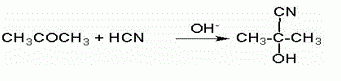 Cộng thêm xyanua tạo thành cyanhydrin