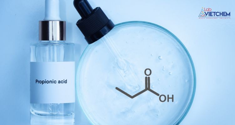Công thức cấu tạo của axit propionic