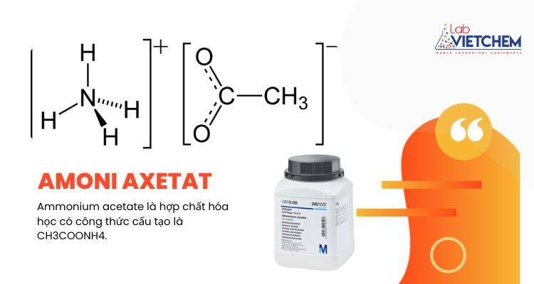 Cấu trúc của amoni axetat