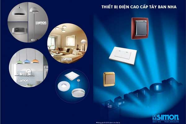 Thiết bị điện cao cấp nhập khẩu Simon từ Tây Ban Nha