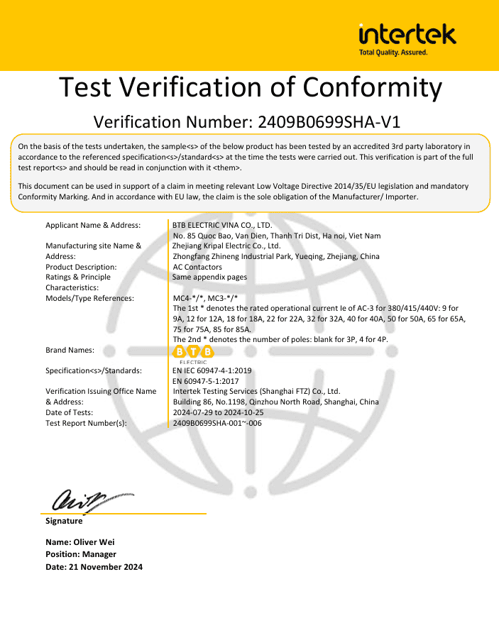 giao diện chung intertek