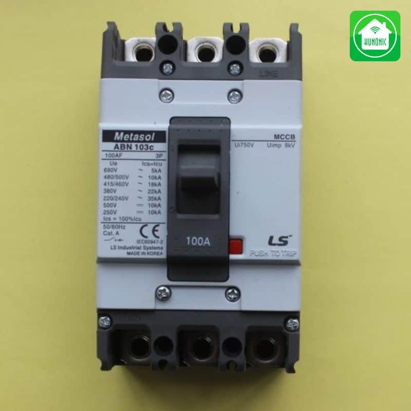 MCCB dùng dòng ngắn mạch thực tế để xác định ngưỡng điều kiện