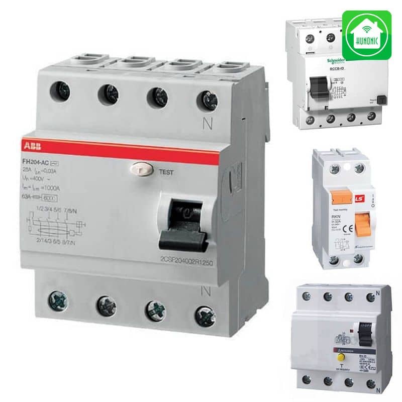 Aptomat chống giật được thiết kế với nhiều mẫu mã, kiểu dáng đa dạng