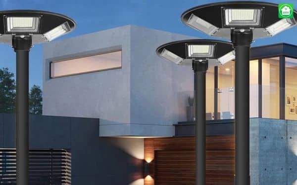 Top 5 Đèn Trụ Sân Vườn Giá Rẻ Chất Lượng 6 Đèn năng lượng mặt trời hình đĩa bay