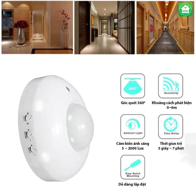 Nên xác định vị trí phù hợp mà muốn đèn tự động làm theo yêu cầu