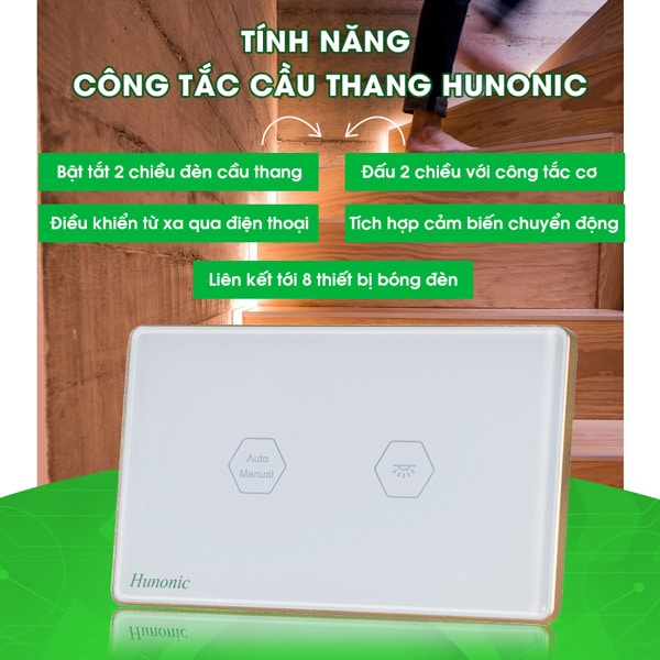 Công tắc 3 cực là gì? Cách đấu nối công tắc 3 cực chuẩn nhất 3 tinh nang ct cau thang hunonic