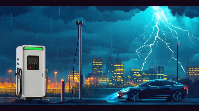 chong set for electric car station 1