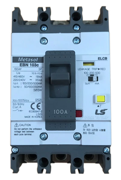 ELCB anti-shock circuit breaker from LS brand
