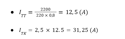 trạng thái chọn mcb 32a