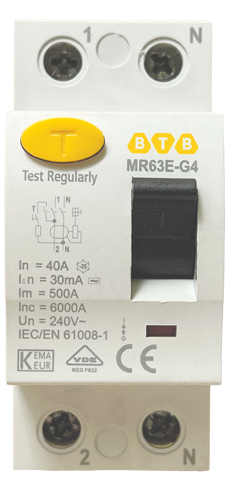 elcb 2p 40a 240vac mr63e-g4 x