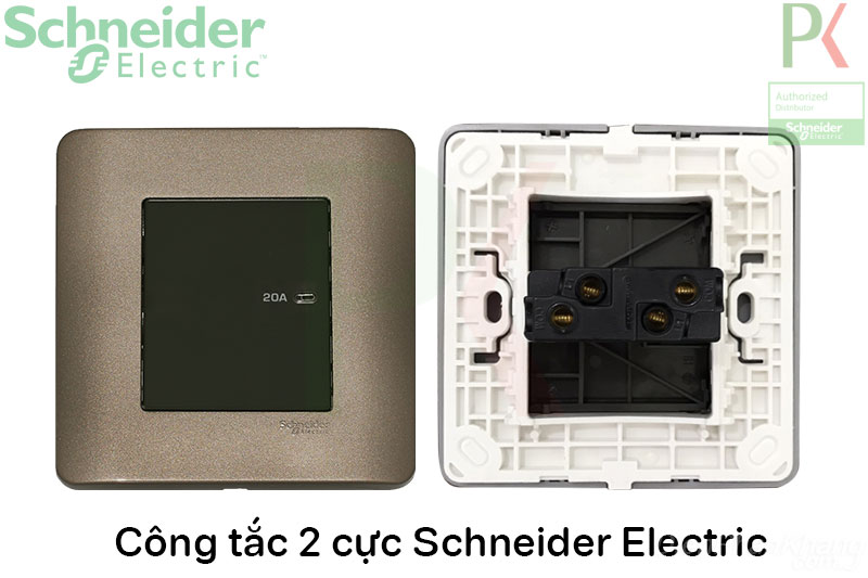 Hình ảnh bên trong công tắc 2 cực Schneider