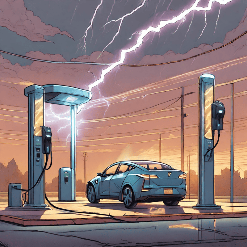 chong set for electric car station 1