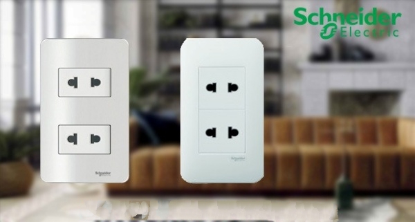Ổ cắm tường thương hiệu Schneider