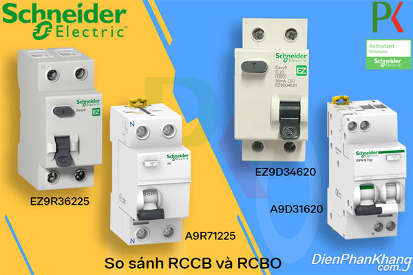 So sánh hai thiết bị đóng cắt điện hạ thế RCCB và RCBO