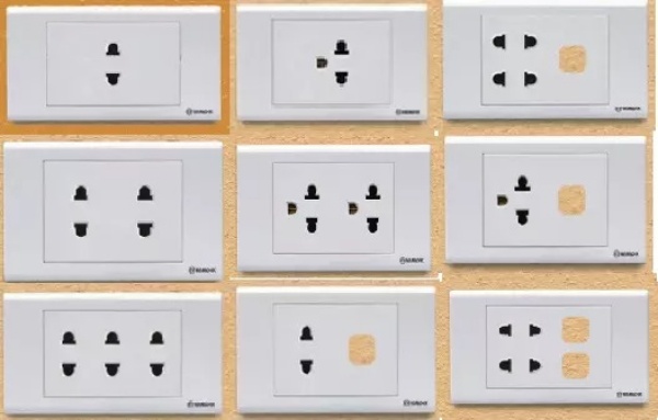 Các loại công tắc ổ cắm dân dụng hiện có trên thị trường